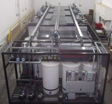Modular proto-type solvent extraction plant for the removal for chromium from waste water.